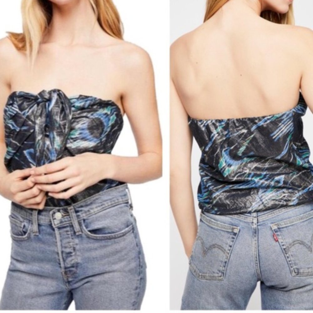 Free People | Metallic Galaxy Tube Top